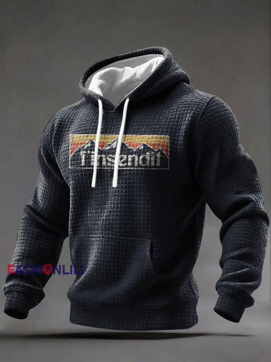 Men’s Ski Hoodie Navy Blue / S