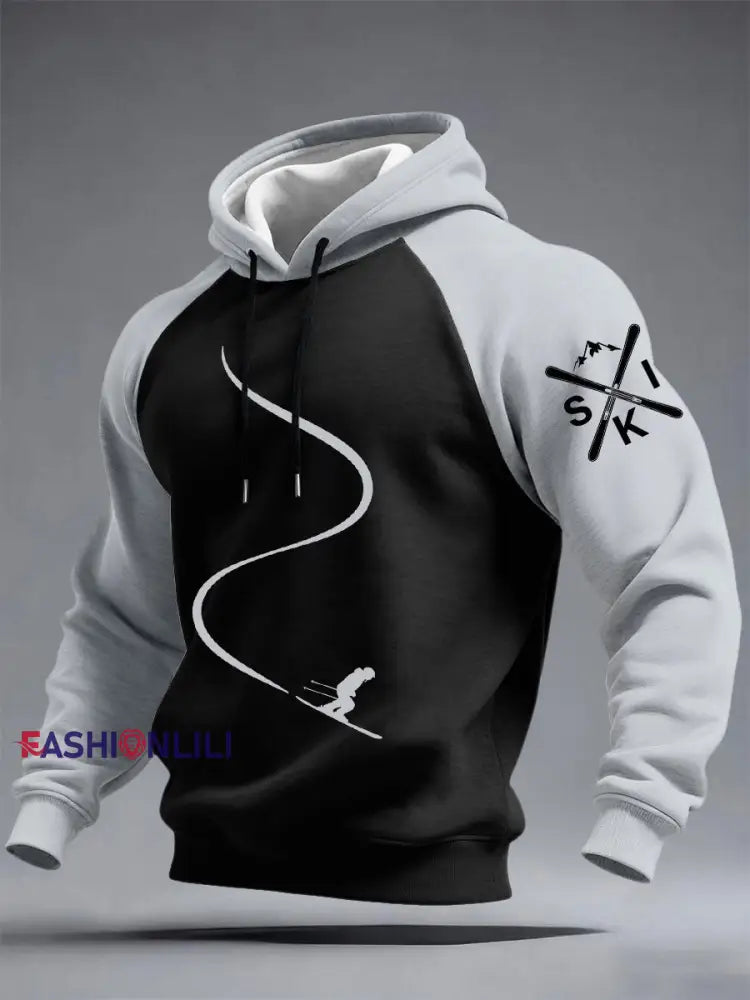 Men’s Ski Hoodies Black / S