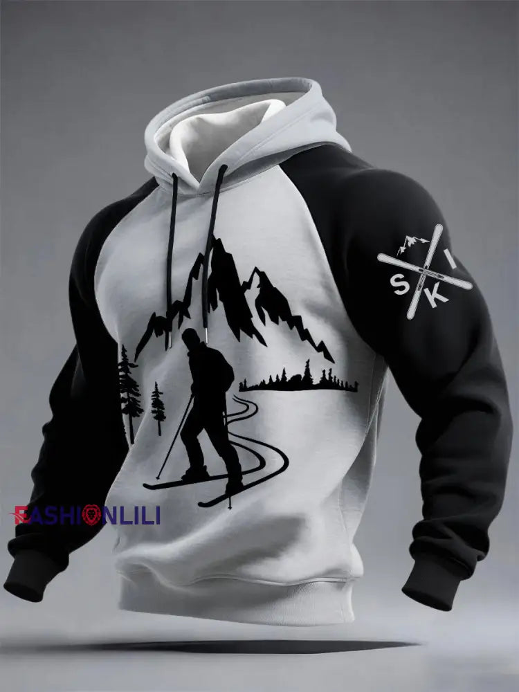 Men’s Ski Hoodies Dark Grey / S