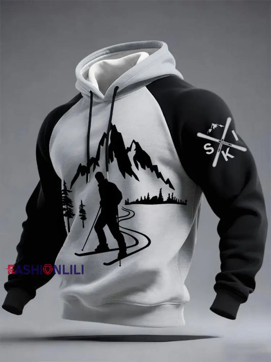 Men’s Ski Hoodies Dark Grey / S