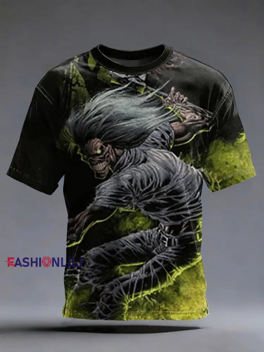 Men’s Skull Printed T-shirt As picture / S