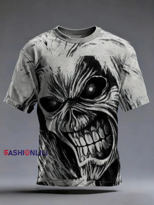 Men’s Skull Printed T-shirt As picture / S