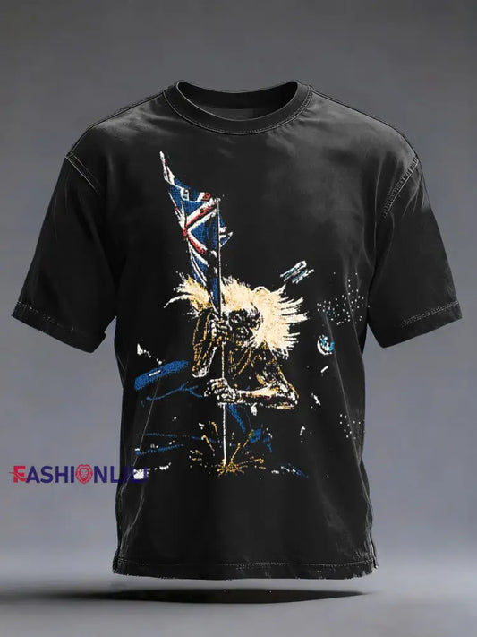 Men’s Skull Printed T-shirt Black / S