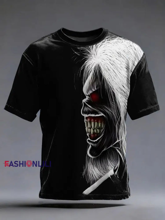 Men’s Skull Printed T-shirt Black / S