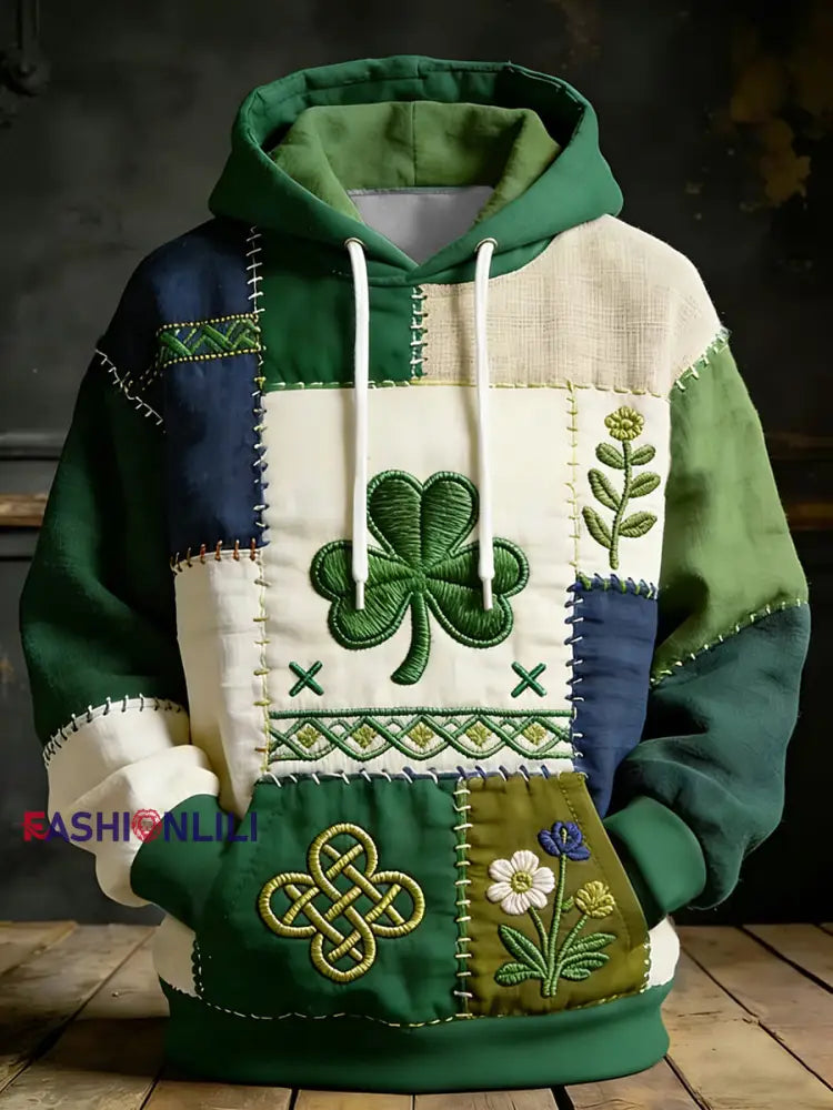 Men’s St.Patrick’s Day Casual Hoodie As picture / S