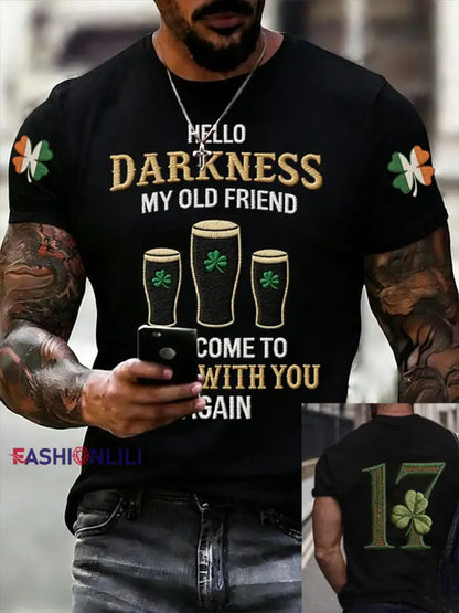 Men’s St. Patrick’s Day Short Sleeves T-shirt Black / S