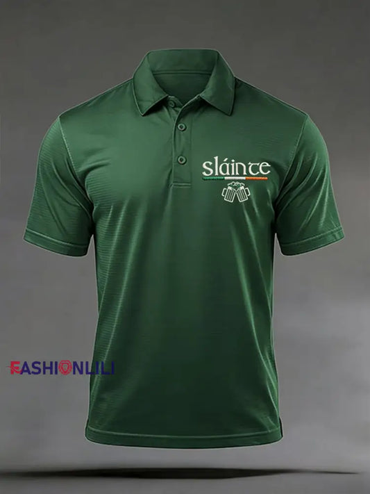 Men’s St. Patrick’s Day Slaince Shirt Dark Green / S