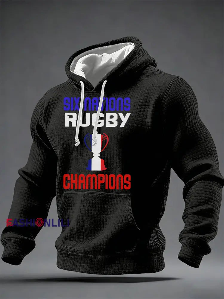 Men’s Sweatshirt With Six Nations Rugby Championship-Themed Print A / S