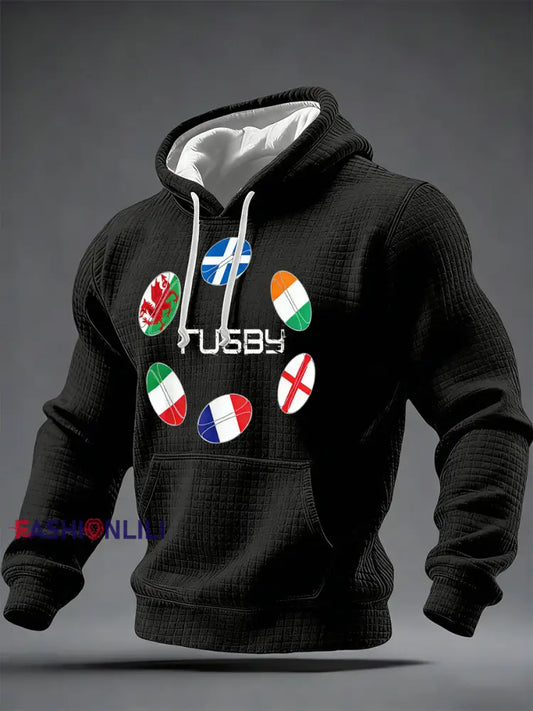 Men’s Sweatshirt With Six Nations Rugby Championship-Themed Print A / S