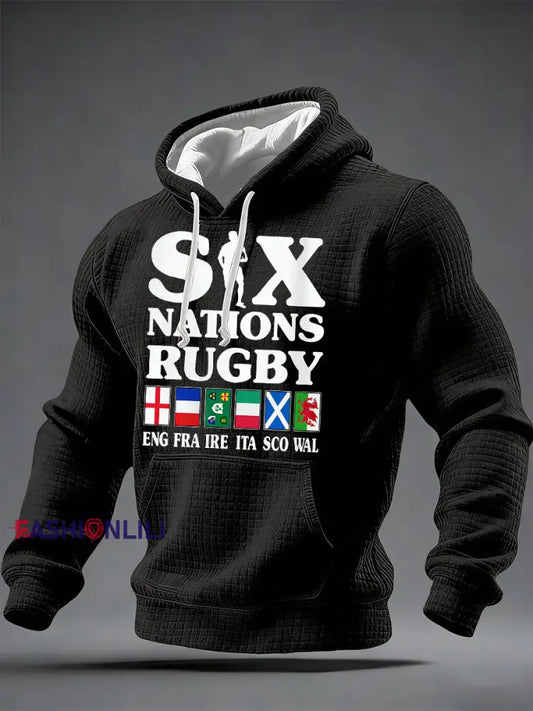 Men’s Sweatshirt With Six Nations Rugby Championship-Themed Print A / S