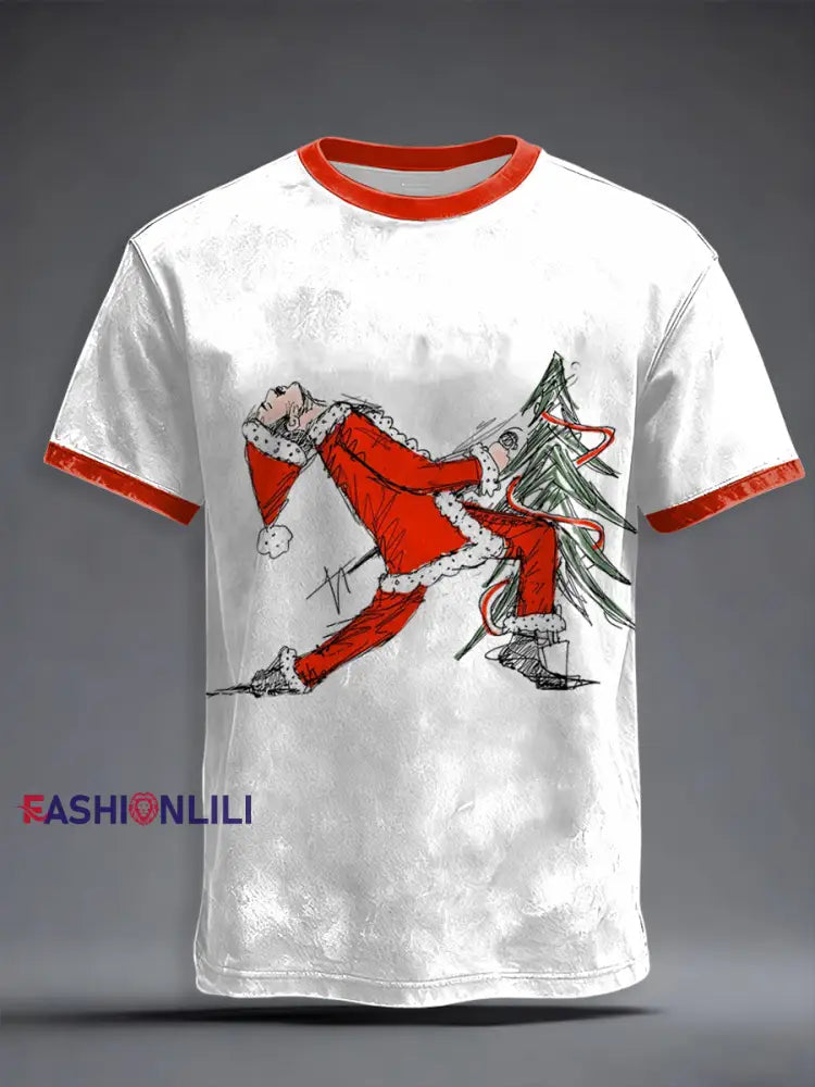 Men’s Thanks God It’s Christmas Rock Band Inspired T-shirt As picture / S