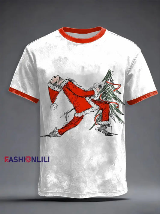 Men’s Thanks God It’s Christmas Rock Band Inspired T-shirt As picture / S