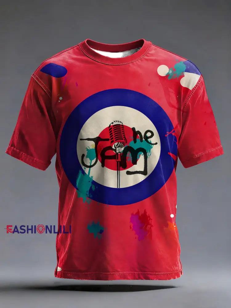 Men’s The Jam Print short sleeves t-shirt Red / S
