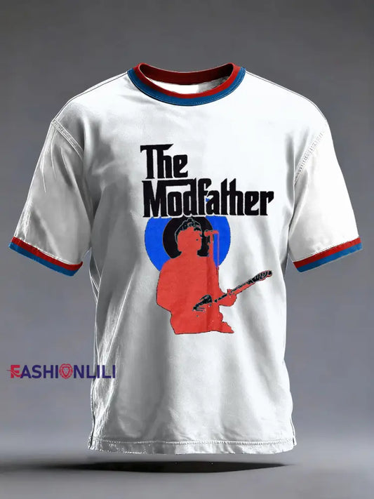 Men’s The Modfather Paul Weller short sleeves t-shirt White / S