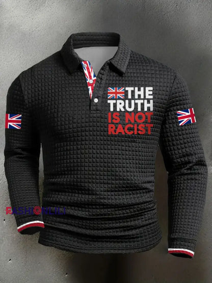 Men’s The Truth Is Not Racist UK Long Sleeves Shirt Black / S