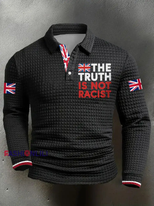 Men’s The Truth Is Not Racist UK Long Sleeves Shirt Black / S