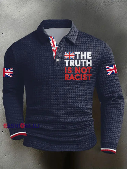 Men’s The Truth Is Not Racist UK Long Sleeves Shirt Navy Blue / S