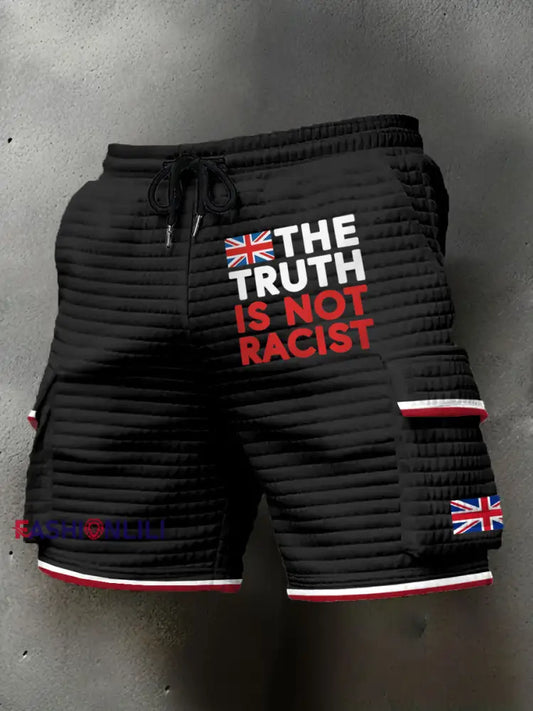 Men’s The Truth Is Not Racist UK plaid shorts Black / S