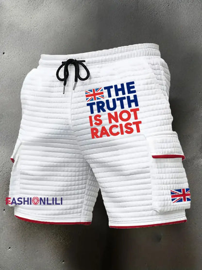 Men’s The Truth Is Not Racist UK plaid shorts White / S