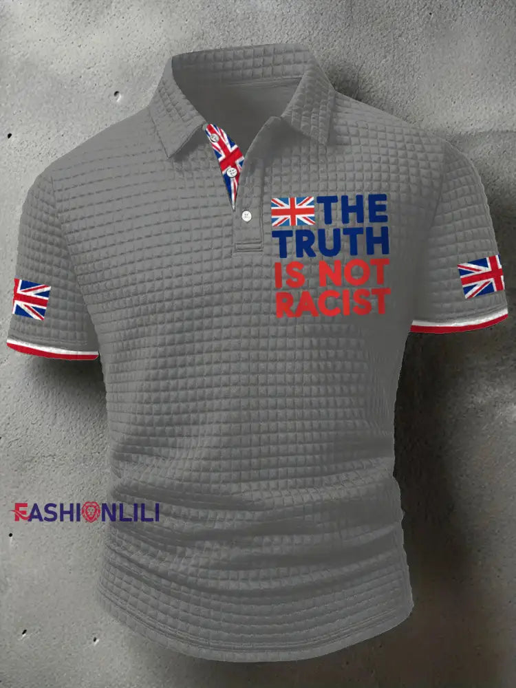 Men’s The Truth Is Not Racist UK short sleeves shirt Gray / S