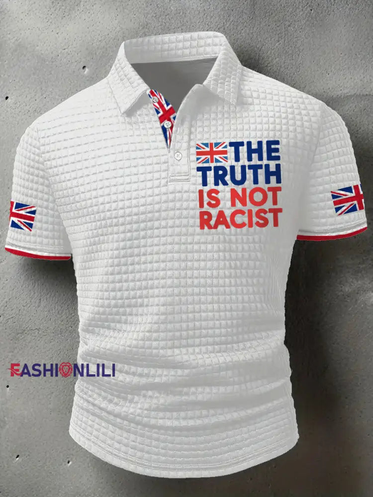 Men’s The Truth Is Not Racist UK short sleeves shirt White / S