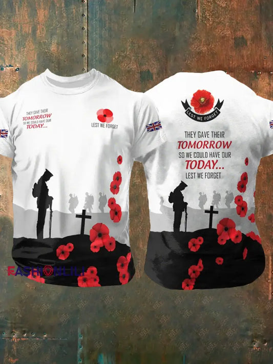 Men’s THEY GAVE THEIR TOMORROW short sleeves t-shirt As picture / S