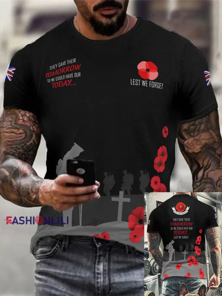 Men’s THEY GAVE THEIR TOMORROW T-shirt As picture / S