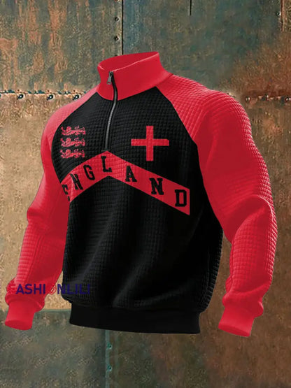 Men’s UK England Football Lover It’s Coming Back 2026 Printed Sweatshirt Black / S