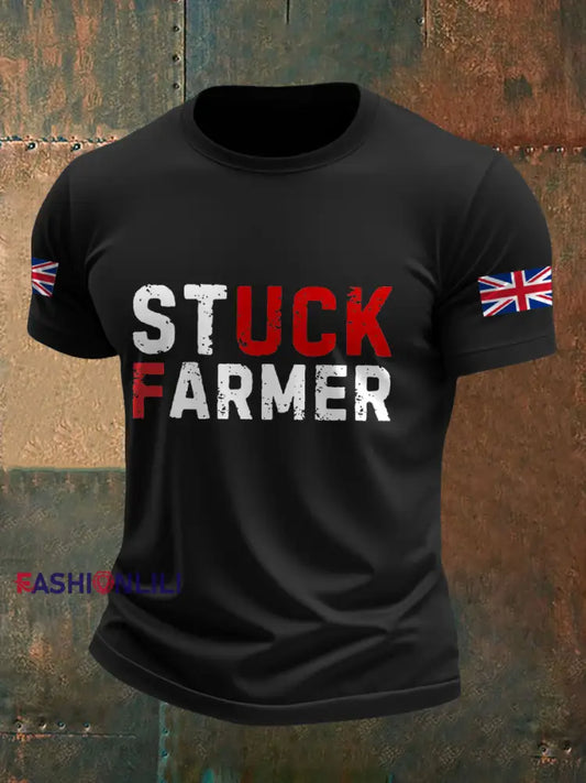 Men’s UK Flag Printed T-shirt Black / S