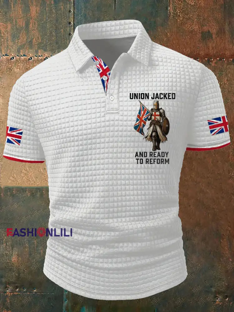 Men’s UK Flag Ready To Reform Printed Casual Tops White / S