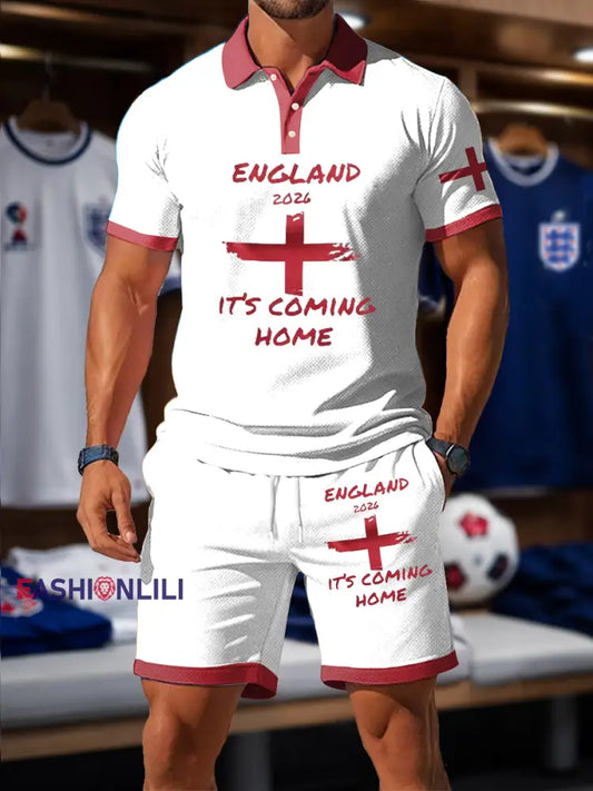 Men’s UK Football Lover England Printed Sets White / S