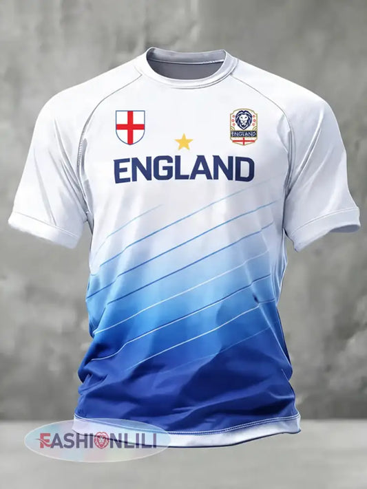 Men’s UK Football Lover England Printed short sleeve t-shirt - As picture / S