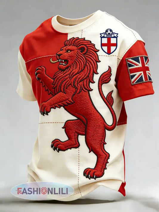 Men’s UK Football Lover England Printed short sleeves t-shirt - As picture / S