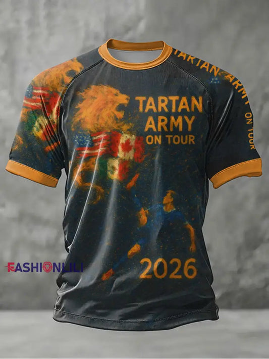 Men’s UK Football Lover Scotland 2026 Printed short sleeve t-shirt As picture / S