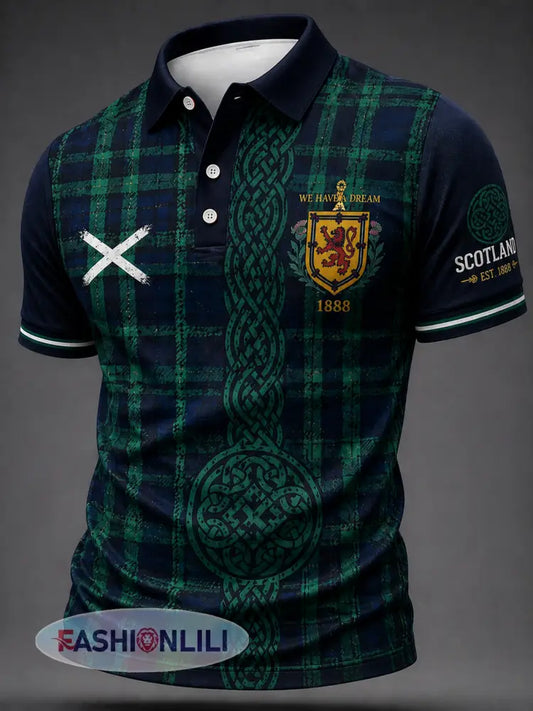 Men’s UK Football Lover Scotland Printed polo shirt - A / S