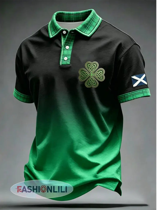 Men’s UK Football Lover Scotland Printed polo shirt - As picture / S