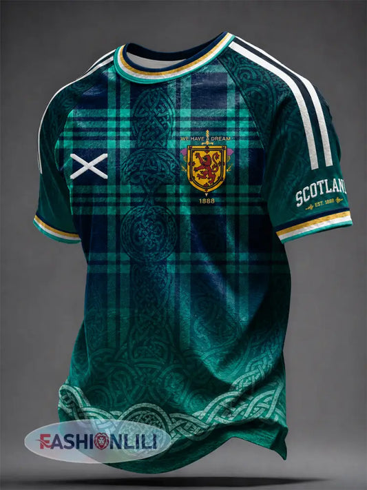 Men’s UK Football Lover Scotland Printed short sleeve t-shirt - As picture / S