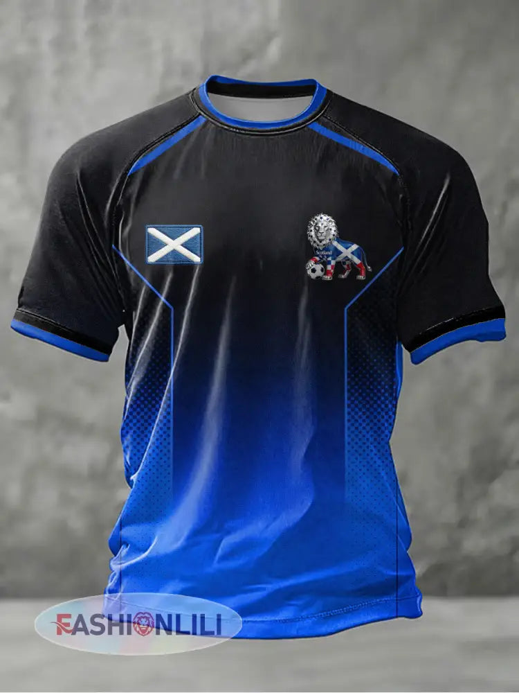 Men’s UK Football Lover Scotland Printed short sleeve t-shirt - As picture / S