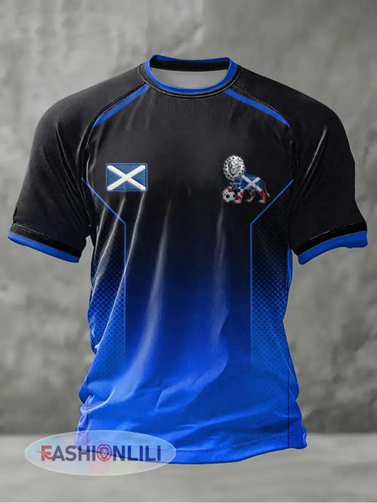 Men’s UK Football Lover Scotland Printed short sleeve t-shirt - As picture / S
