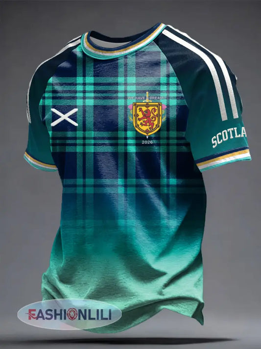 Men’s UK Football Lover Scotland Printed short sleeve t-shirt - As picture / S