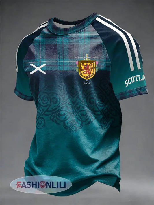 Men’s UK Football Lover Scotland Printed short sleeve t-shirt - As picture / S