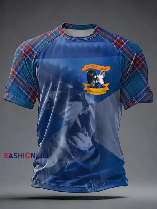 Men’s UK Football Lover Scotland Printed short sleeve t-shirt As picture / S