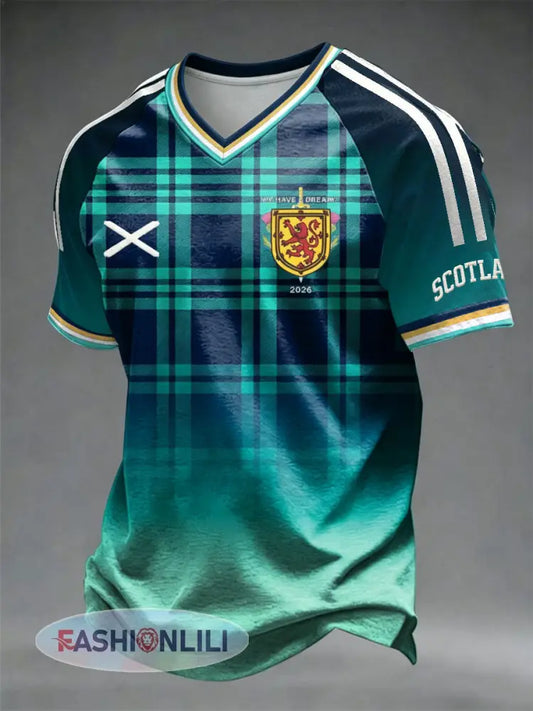Men’s UK Football Lover Scotland Printed short sleeve t-shirt - As picture / S