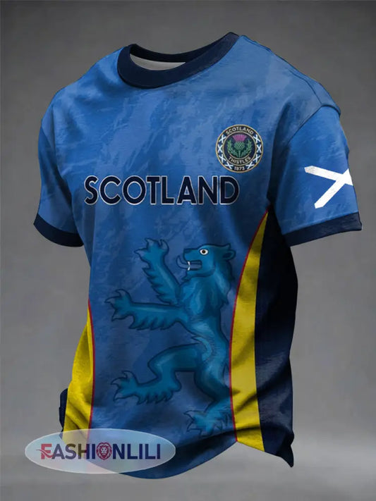 Men’s UK Football Lover Scotland Printed short sleeves t-shirt - As picture / S