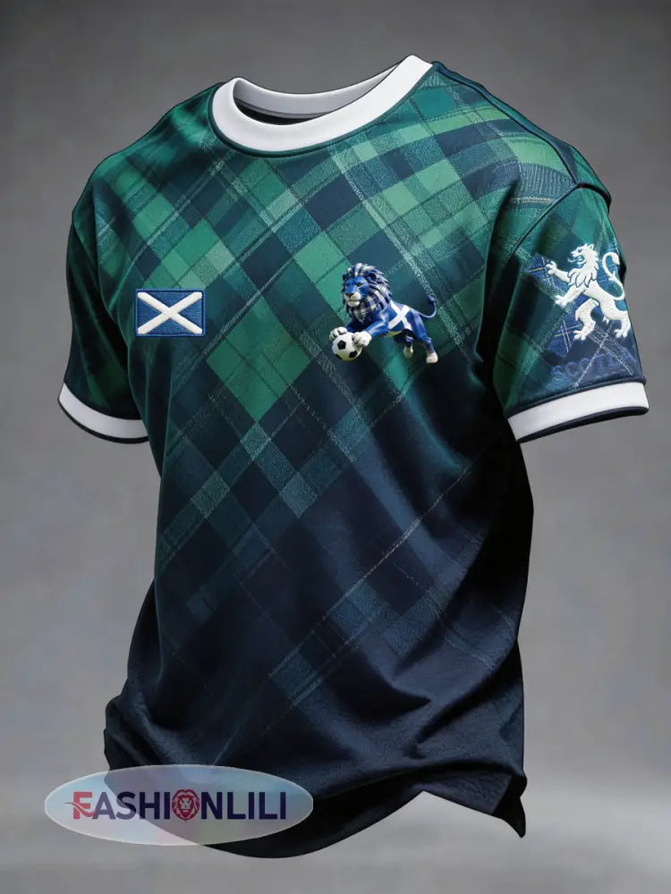 Men’s UK Football Lover Scotland Printed short sleeves t-shirt - As picture / S