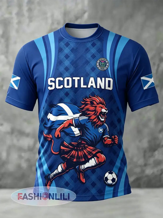 Men’s UK Football Lover Scotland Printed short sleeves t-shirt - As picture / S