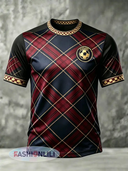 Men’s UK Football Lover Scotland Printed short sleeves t-shirt - As picture / S