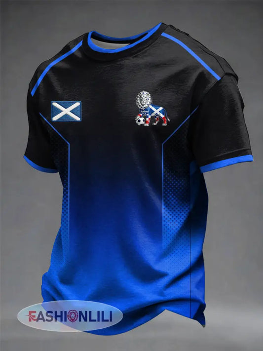 Men’s UK Football Lover Scotland Printed short sleeves t-shirt - As picture / S