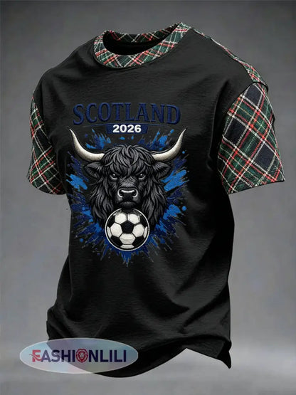 Men’s UK Football Lover Scotland Printed short sleeves t-shirt - B / S
