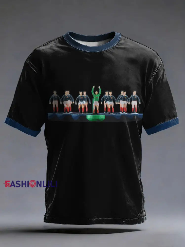 Men’s UK Football Lover Scotland short sleeves t-shirt Black / S